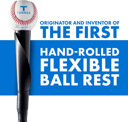 Tee the Original Batting Tee – Adjustable Pro Hitting Tee for Baseball & Softball, Steel Shaft, Composite Base, Hand-Rolled Rubber Top, 26"-43" Height