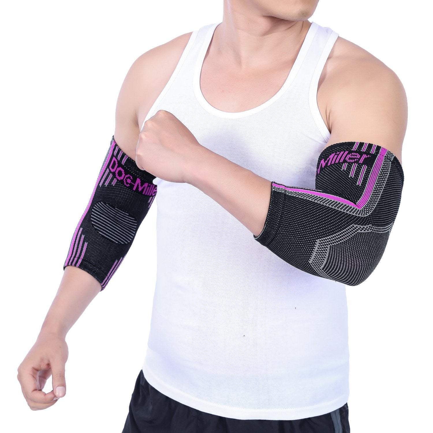 Elbow Compression Sleeve for Tendonitis – Medical Compression Support, Arm Brace for Tennis Injuries, Bursitis Relief Sleeve, Tendon Support for Active Use for Women & Men – 1 Pair