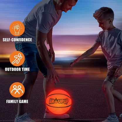 Glow in the Dark Basketball Sports Gifts Light up Led Basketball Cool Stuff with Led Lights and Batteries Pre-Installed - Kids Gifts Good Gift Ideas for Teen Boys and Girls